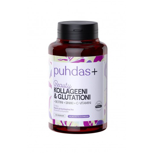 Pure + Beauty Collagen & Glutathione + Biotin + Zinc + Vitamin C Коллаген,глутатион,витамин С ,биотин,цинк капсулы для волос и ногтей.120 шт