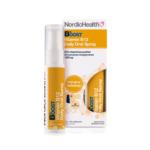 Nordic Health Boost B12 Daily Oral Spray - B12 Витамин B 12 в спрее,25 мл