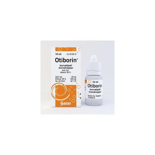 OTIBORIN 30/200 мг Отиборин 10 мл  мл ушные капли для лечения среднего отита