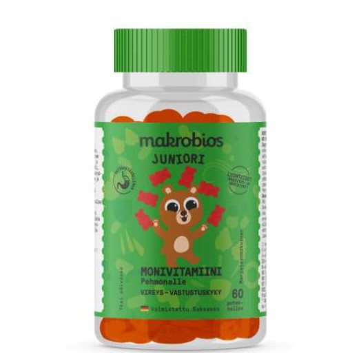 Macrobios Junior multivitamin Макробиос джуниор жевательные мишки для детей,60 шт Macrobios Junior multivitamin Макробиос джуниор жевательные мишки для детей,60 шт