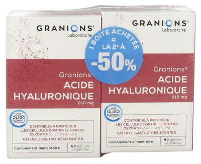 Granions Hyaluronsäure Гранионы Набор гиалуроновой кислоты с растительными капсулами,120 шт