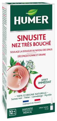 Humer Verstopfte Nase, Sinusitis   Хьюмер Заложенный нос, гайморит 15 мл