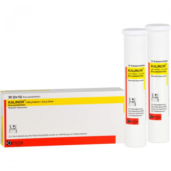 KALINOR BRAUSETABLETTEN Калинор шипучие таблетки калия,30 шт KALINOR BRAUSETABLETTEN Калинор шипучие таблетки калия,30 шт
