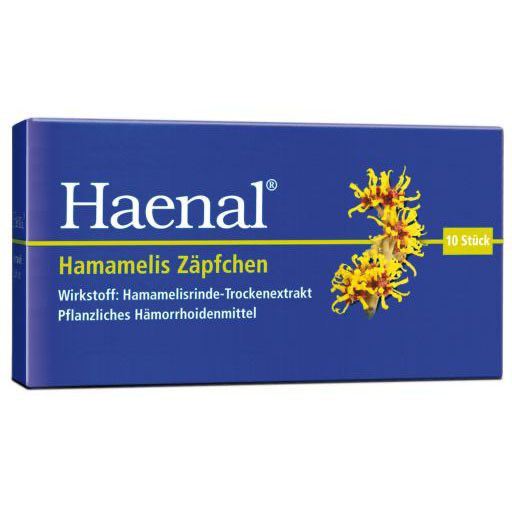 HAENAL Гамамелис свечи от геморроя , 10 шт
