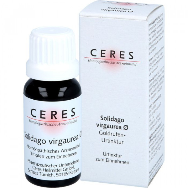 CERES SOLIDAGO VIRGAUREA URTINKTUR материнская настойка Церес солидаго,капли для приема внутрь,20 мл CERES SOLIDAGO VIRGAUREA URTINKTUR материнская настойка Церес солидаго,капли для приема внутрь,20 мл