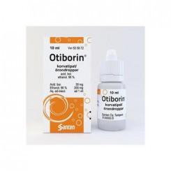 OTIBORIN 30/200 мг Отиборин 10 мл  мл ушные капли для лечения среднего отита