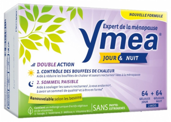 Ymea Menopause Tag & Nacht Hitzewallungen und friedlicher Schlaf 128 Капсул Ymea Menopause Tag & Nacht Hitzewallungen und friedlicher Schlaf 128 Капсул