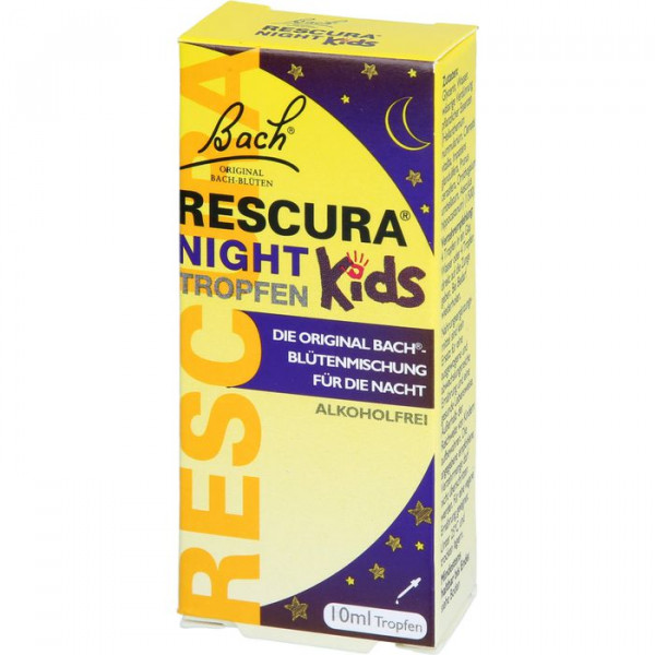 BACH BLOSSOMS ORIGINAL RESCURA NIGHT KIDS Рескура капли гомеопатические цветочные детские ночь10 мл BACH BLOSSOMS ORIGINAL RESCURA NIGHT KIDS Рескура капли гомеопатические цветочные детские ночь10 мл