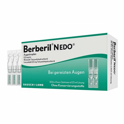 Berberil N EDO Augentropfen,30x0.5 ml Глазные капли Берберил Н ЭДО,30х0,5 мл