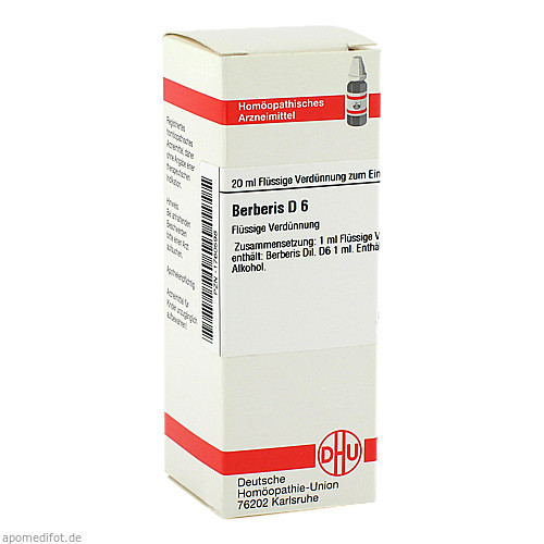 BERBERIS D 6 Dilution,20 ml БЕРБЕРИС Д 6 Разбавление,20 мл