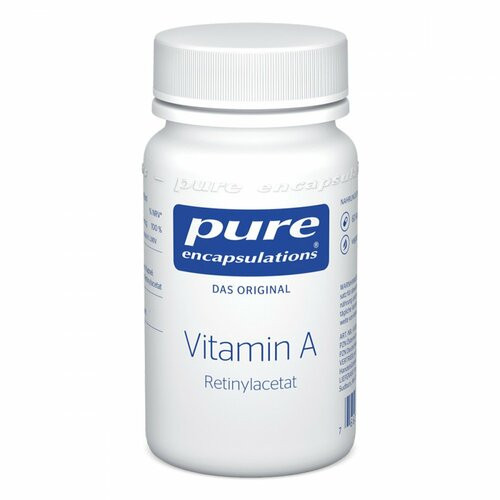 PURE ENCAPSULATIONS Vitamin A (Retinylacetat),60 Stk. ЧИСТЫЕ ИНКАПСУЛЯЦИИ Витамин А (ретинилацетат),60 шт.