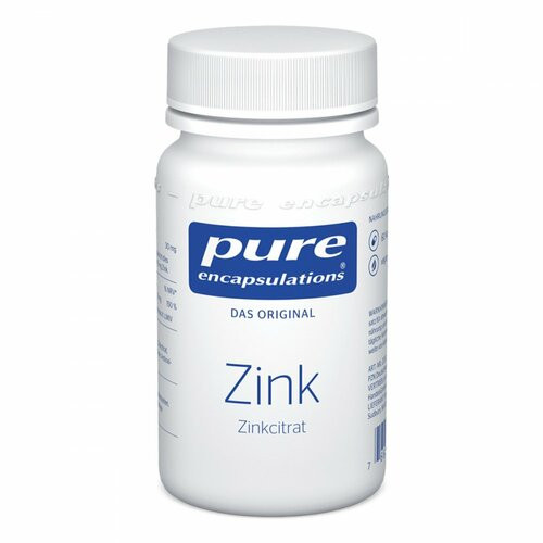 PURE ENCAPSULATIONS ZINK (ZINKCITRAT),60 Stk. ЧИСТЫЙ ЦИНК (ЦИНКЦИТРАТ),60 шт.