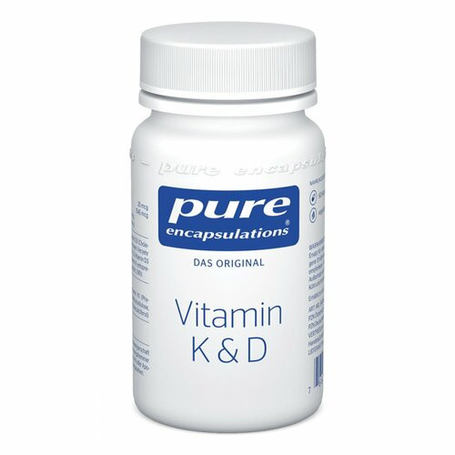 Pure Encapsulations Vitamin K & D,60 Stk. Чистые инкапсуляции Витамина К и D,60 шт.