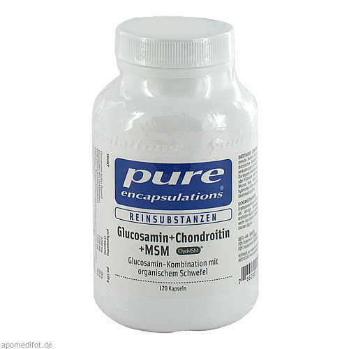 PURE ENCAPSULATIONS Glucosamin + Chondroitin+MSM,120 Stk. ЧИСТЫЕ ИНКАПСУЛЯЦИИ Глюкозамин + Хондроитин+МСМ,120 шт.