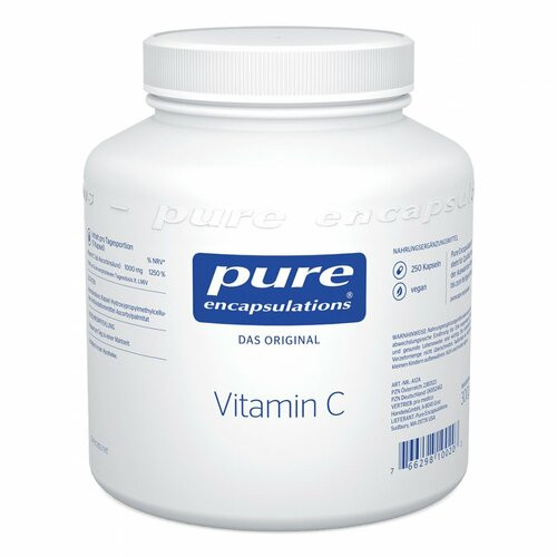 PURE ENCAPSULATIONS Vitamin C,250 Stk. ЧИСТЫЕ ИНКАПСУЛЯЦИИ Витамин С,250 шт.