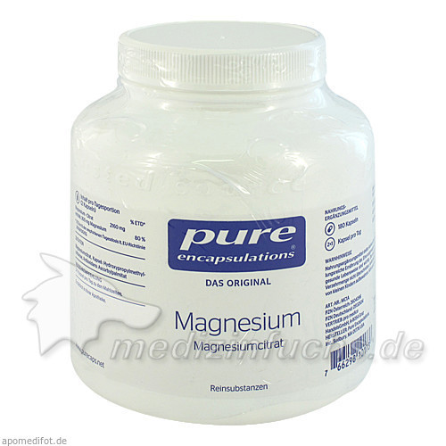 Pure Encapsulations Magnesiumcitrat Kapseln,180 Stk. Чистые инкапсуляции Капсулы цитрата магния,180 шт.