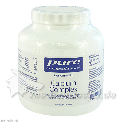 Pure encapsulations Kapseln Calcium Complex,180 Stk. Чистые инкапсуляции капсулы Кальций Комплекс,180 шт.