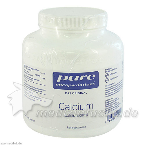 Pure encapsulations Kapseln Calcium Calccitr,180 Stk. Чистые инкапсуляции капсулы Кальций Кальцитр,180 шт.