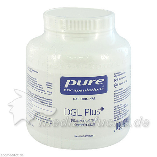 Pure encapsulations Kapseln DGL Plus,180 Stk. Чистые инкапсуляционные капсулы DGL Plus,180 шт.