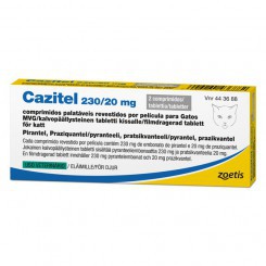 CAZITEL 230/20 мг антигельминт для кошек 2 таблетки CAZITEL 230/20 мг антигельминт для кошек 2 таблетки