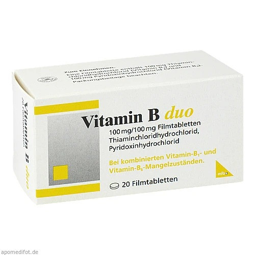 Vitamin B duo Витамин B Дуо 20 Шт. Vitamin B duo Витамин B Дуо 20 Шт.