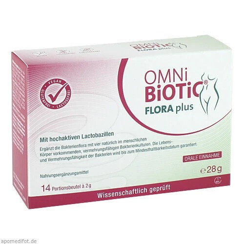 OMNi BiOTiC Flora plus+ Омнибиотик Флора Плюс 14x2 гр. OMNi BiOTiC Flora plus+ Омнибиотик Флора Плюс 14x2 гр.