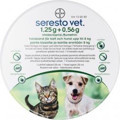 SERESTO ветеринар. Ошейник 1,25 г / 0,56 г для кошек и собак весом до 8 кг SERESTO ветеринар. Ошейник 1,25 г / 0,56 г для кошек и собак весом до 8 кг