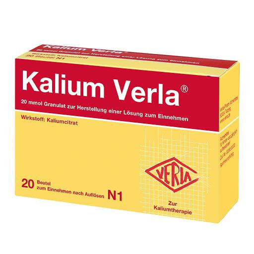 KALIUM VERLA Granulat Btl. 20 St, Калиум Верла Калий, 20 шт KALIUM VERLA Granulat Btl. 20 St, Калиум Верла Калий, 20 шт