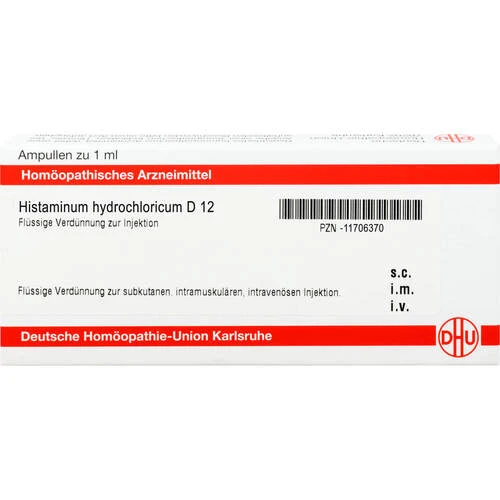 HISTAMIN HYDROCHLOR D12 Гистамин гидрохлор Д12 ,1 мл 8 ампул HISTAMIN HYDROCHLOR D12 Гистамин гидрохлор Д12 ,1 мл 8 ампул