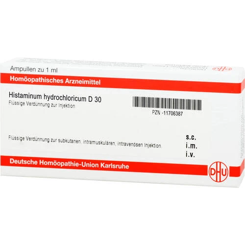HISTAMIN HYDROCHLOR D30 AMPULLEN Гистамин гидрохлор Д 30 1 мл,8 ампул HISTAMIN HYDROCHLOR D30 AMPULLEN Гистамин гидрохлор Д 30 1 мл,8 ампул