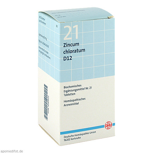 BIOCHEMIE DHU 21 Zincum chloratum D12 Tabl.,420 Stk. БИОХИМИЯ DHU 21 Цинк хлоратум D12 Табл.,420 шт. BIOCHEMIE DHU 21 Zincum chloratum D12 Tabl.,420 Stk. БИОХИМИЯ DHU 21 Цинк хлоратум D12 Табл.,420 шт.