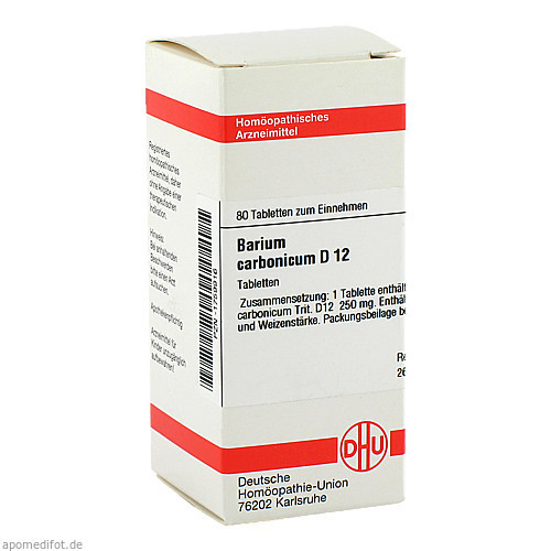 BARIUM CARB D12,80 Stk. БАРИЙ КАРБИНГ D12,80 шт. BARIUM CARB D12,80 Stk. БАРИЙ КАРБИНГ D12,80 шт.