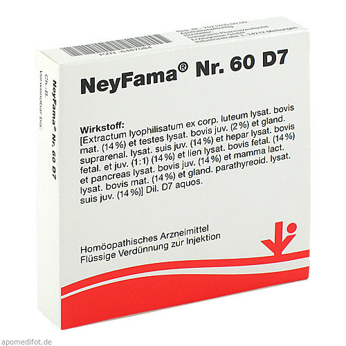 NeyFama Nr. 60 D7,5x2 ml NeyFama Nr. 60 D7,5x2 мл