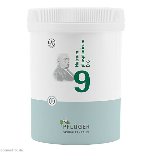 Biochemie Pflüger Nr. 9 Natrium phosphoricum D 6,1000 Stk. Биохимия Пфлюгера № 9 Натрум фосфорикум Д 6,1000 шт.