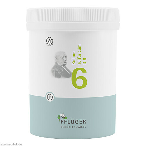 Biochemie Pflüger Nr. 6 Kalium sulfuricum D 6,1000 Stk. Биохимия Пфлюгера № 6 Калиум серурикум Д 6,1000 шт.