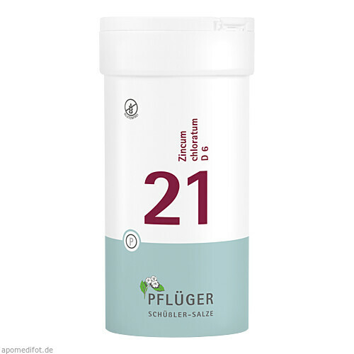 Biochemie Pflüger Nr. 21 Zincum chloratum D 6,400 Stk. Биохимия Пфлюгер № 21 Цинк хлоратум Д 6,400 шт.