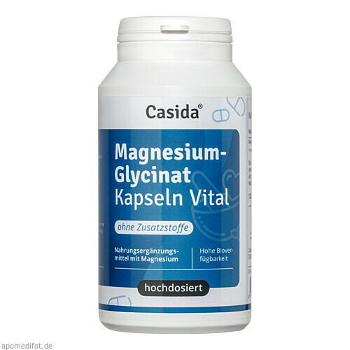 Magnesiumglycinat Kapseln Vital,120 Stk. Капсулы глицината магния жизненно важные.,120 шт.