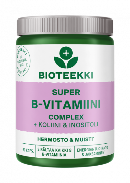 Bioteekin Super B-vitamiin комплекс вит группы В,холин,инозитол,60 кап