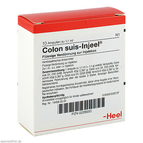 COLON SUIS INJ ORG,10 Stk. ОРГ КОЛОН АМ ИНДЖ,10 шт. COLON SUIS INJ ORG,10 Stk. ОРГ КОЛОН АМ ИНДЖ,10 шт.