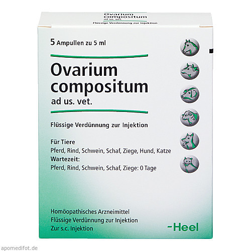 OVARIUM COMPOSITUM ad us.vet.Ampullen,5x5 ml СОЕДИНЕНИЕ ЯИЧНИКОВ нам.вет.Ампуллен,5x5 мл