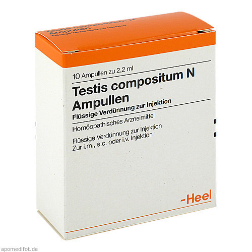 Testis compositum N Ampullen,10 Stk. Тестируемое соединение Н Ампуллен,10 шт. Testis compositum N Ampullen,10 Stk. Тестируемое соединение Н Ампуллен,10 шт.