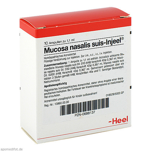 MUCOSA NAS SUIS INJ ORG,10 Stk. MUCOSA NAS SUIS INJ ORG,10 шт. MUCOSA NAS SUIS INJ ORG,10 Stk. MUCOSA NAS SUIS INJ ORG,10 шт.