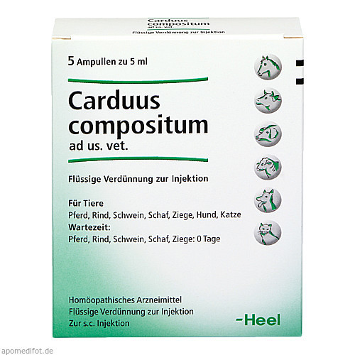 CARDUUS COMPOSITUM ad us.vet.Ampullen,5x5 ml Состав расторопши нам.вет.Ампуллен,5x5 мл CARDUUS COMPOSITUM ad us.vet.Ampullen,5x5 ml Состав расторопши нам.вет.Ампуллен,5x5 мл