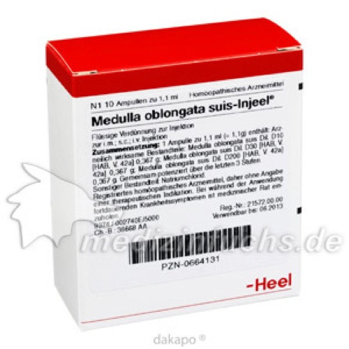 MEDULLA OBL SUIS INJ ORG,10 Stk. МЕДУЛЛА ОБЛ SUIS INJ ORG,10 шт. MEDULLA OBL SUIS INJ ORG,10 Stk. МЕДУЛЛА ОБЛ SUIS INJ ORG,10 шт.