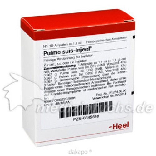 PULMO SUIS INJ ORG,10 Stk. ПУЛЬМО ШВЕЙЦАРИЯ INJ ОРГ,10 шт. PULMO SUIS INJ ORG,10 Stk. ПУЛЬМО ШВЕЙЦАРИЯ INJ ОРГ,10 шт.