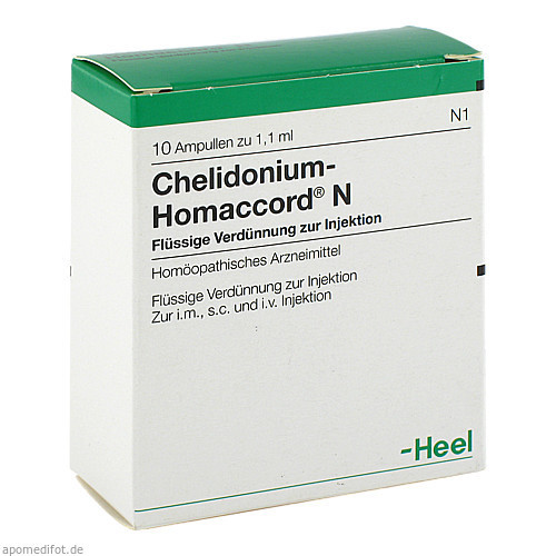 Chelidonium-Homaccord N,10 Stk. Хелидониум-Гомаккорд Н,10 шт. Chelidonium-Homaccord N,10 Stk. Хелидониум-Гомаккорд Н,10 шт.