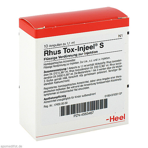 RHUS TOX INJ S,10 Stk. РУС ТОКС ИНЖ С,10 шт. RHUS TOX INJ S,10 Stk. РУС ТОКС ИНЖ С,10 шт.