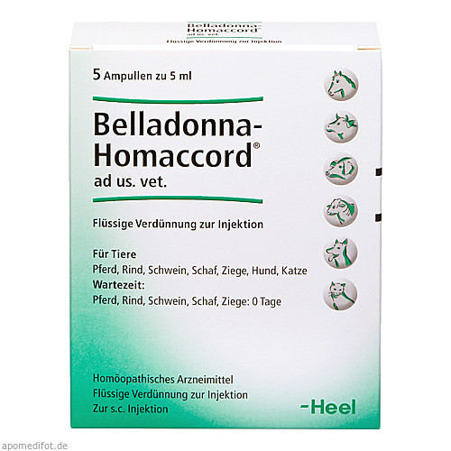 BELLADONNA HOMACCORD ad us.vet.Ampullen,5 Stk. БЕЛЛАДОННА ГОМАККОРД в нас.вет.ампулах,5 шт.