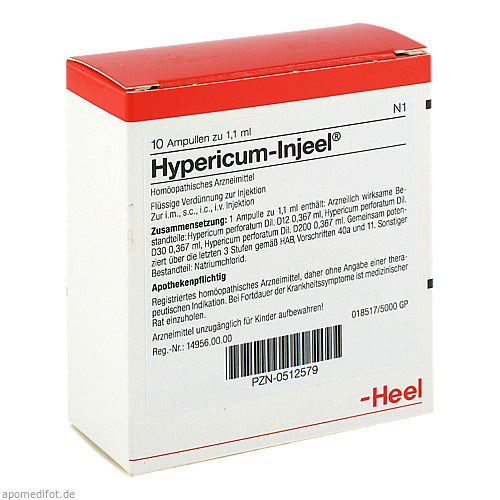 HYPERICUM INJ,10 Stk. Зверобой ИНЖ,10 шт. HYPERICUM INJ,10 Stk. Зверобой ИНЖ,10 шт.