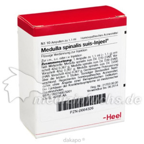 MEDULLA SPI SUIS INJ ORG,10 Stk. МЕДУЛЛА СПИ СУИС ИНЖ ОРГ,10 шт. MEDULLA SPI SUIS INJ ORG,10 Stk. МЕДУЛЛА СПИ СУИС ИНЖ ОРГ,10 шт.